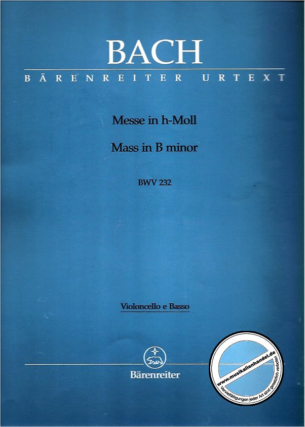 Titelbild für BA 5102-82 - Messe h-moll BWV 232