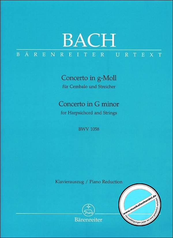Titelbild für BA 5230-90 - Konzert 7 g-moll BWV 1058