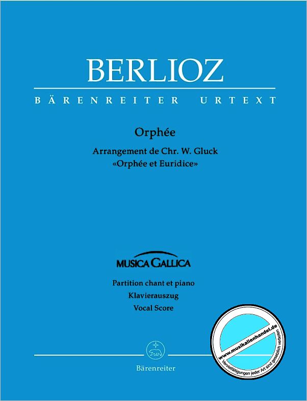 Titelbild für BA 5462-90 - Orphee - Version de Hector Berlioz