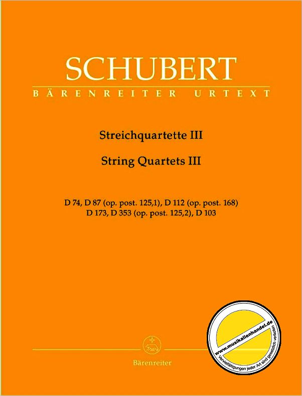 Titelbild für BA 5636 - QUARTETTE 3