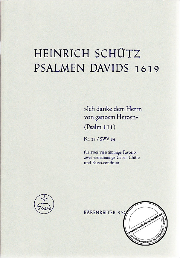 Titelbild für BA 5920 - PSALMEN DAVIDS 13