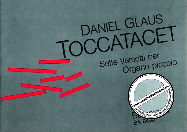 Titelbild für BA 6499 - TOCCATACET (1986)