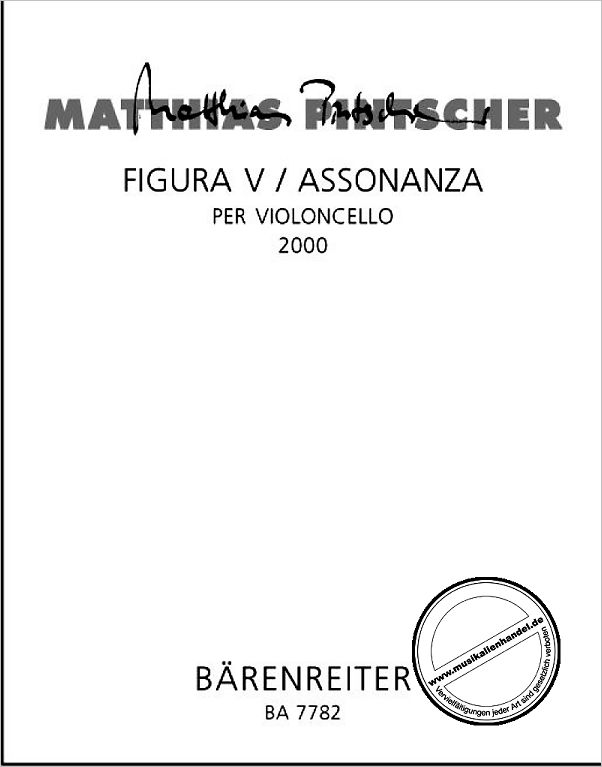 Titelbild für BA 7782 - FIGURA V / ASSONAZA (2000)