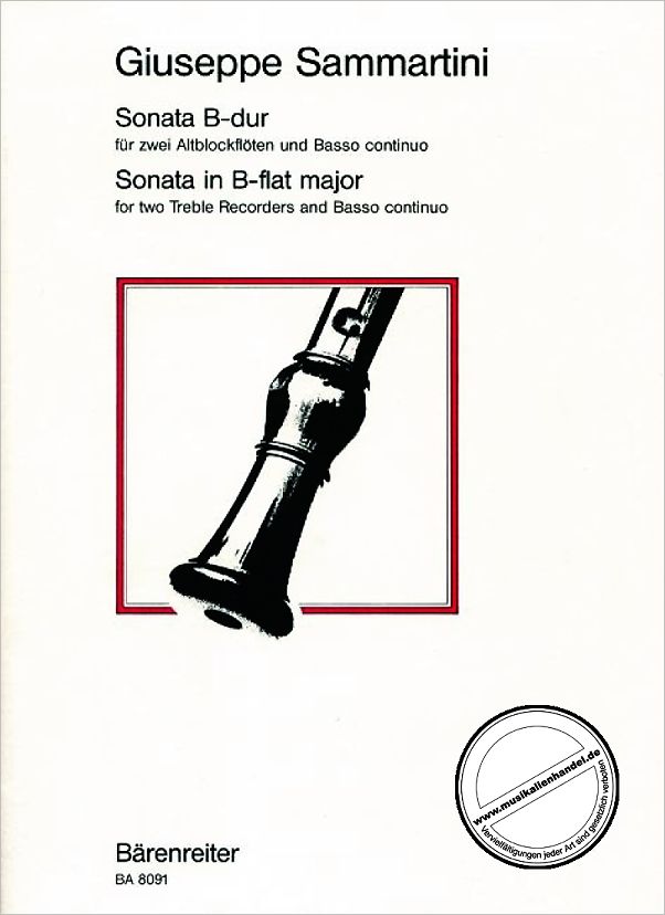 Titelbild für BA 8091 - SONATE B-DUR