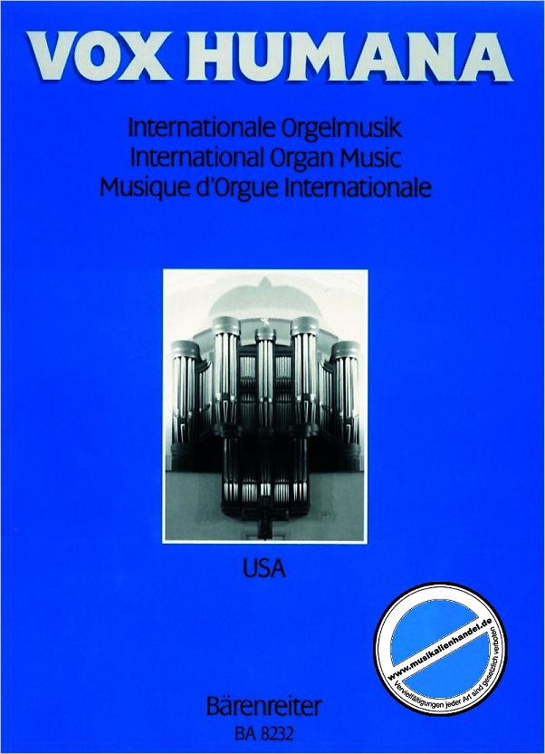 Titelbild für BA 8232 - USA - INTERNATIONALE ORGELMUSIK BD 2