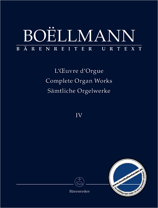 Titelbild für BA 8465 - SAEMTLICHE ORGELWERKE 4