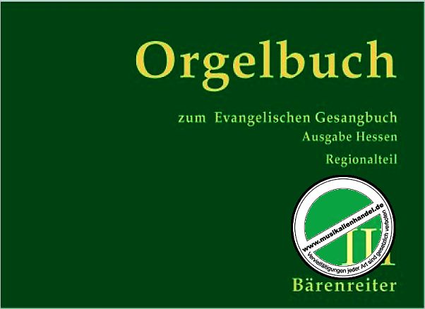 Titelbild für BA 8482 - ORGELBUCH ZUM EKG - HESSEN REGIONALTEIL