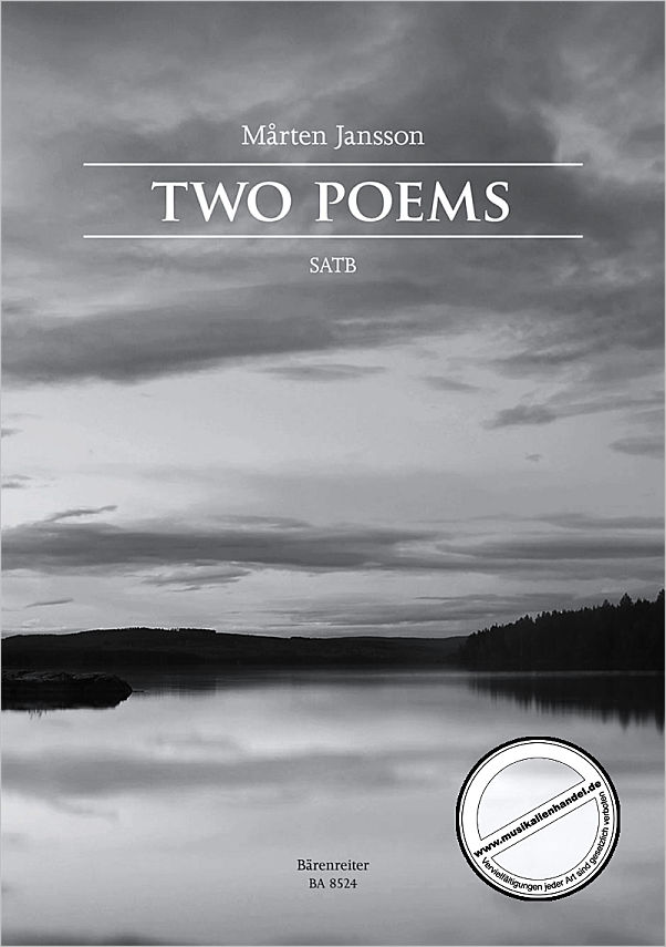 Titelbild für BA 8524 - 2 POEMS