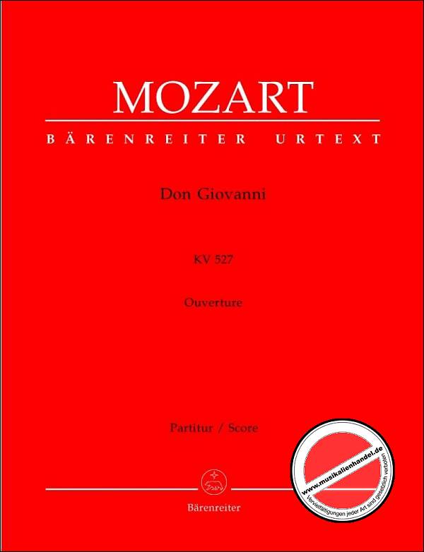 Titelbild für BA 8802 - DON GIOVANNI KV 527 - OUVERTUERE