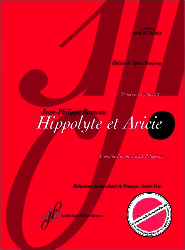 Titelbild für BA 8853-90 - Hippolyte et aricie