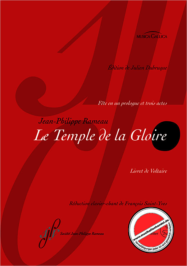Titelbild für BA 8859-90 - Le temple de la gloire