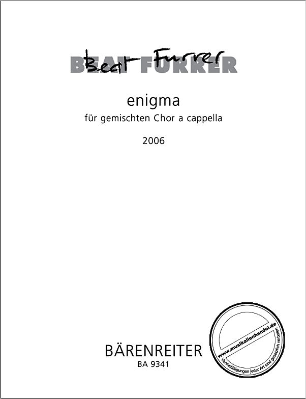 Titelbild für BA 9341 - ENIGMA (2006)