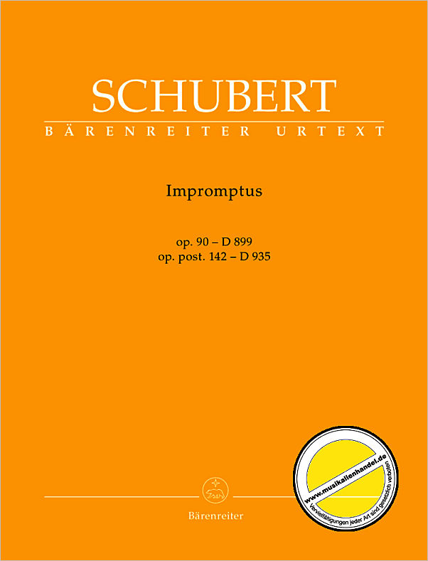 Titelbild für BA 9648 - Impromptus op. 90 D 899, op. post. 142 D 935
