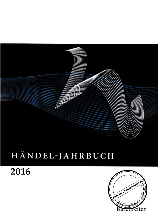Titelbild für BABVK 1456 - Händel-Jahrbuch 2016