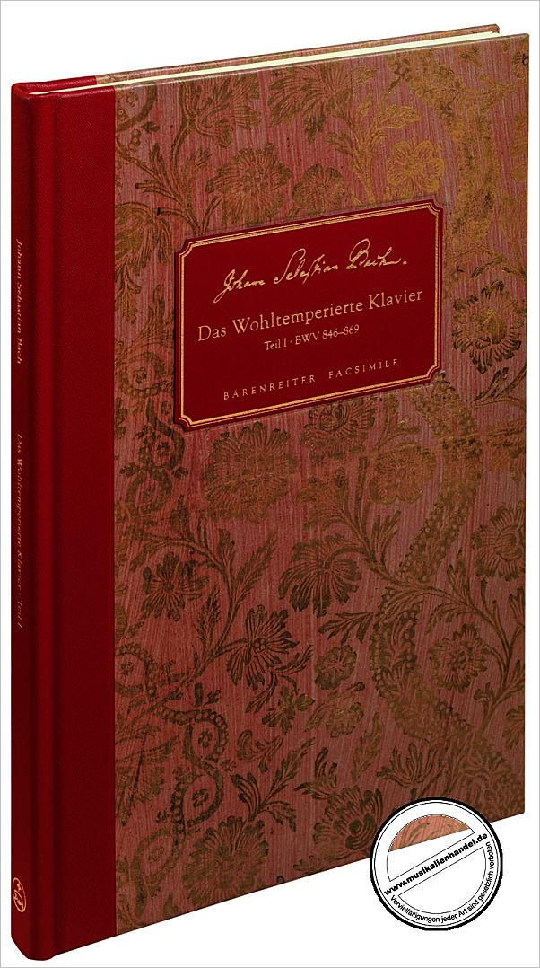 Titelbild für BABVK 2368 - DAS WOHLTEMPERIERTE KLAVIER 1 BWV 846-869
