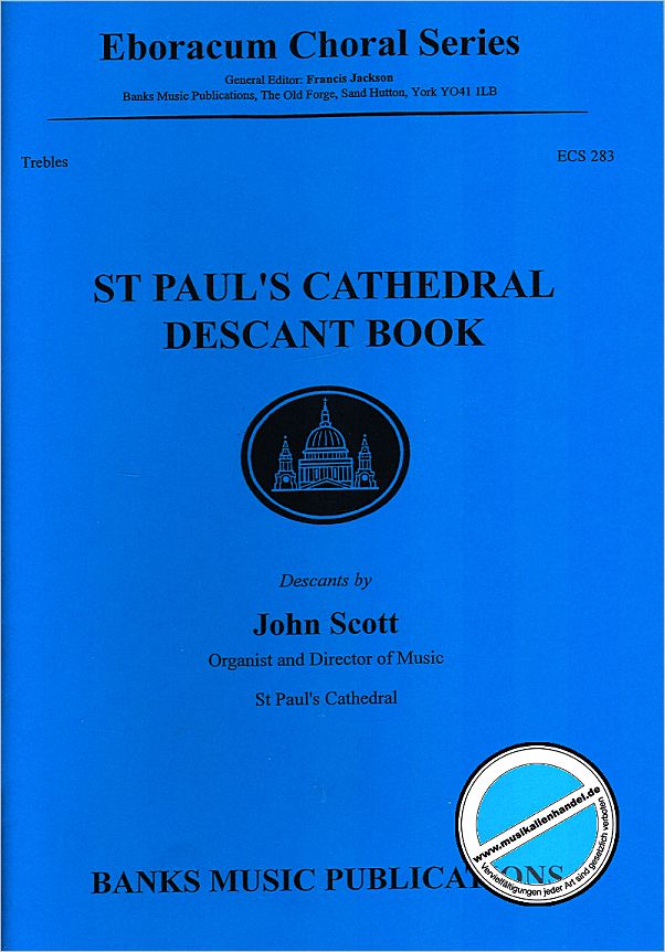 Titelbild für BANKS -ECS283 - ST PAUL'S CATHEDRAL DESCANT BOOK