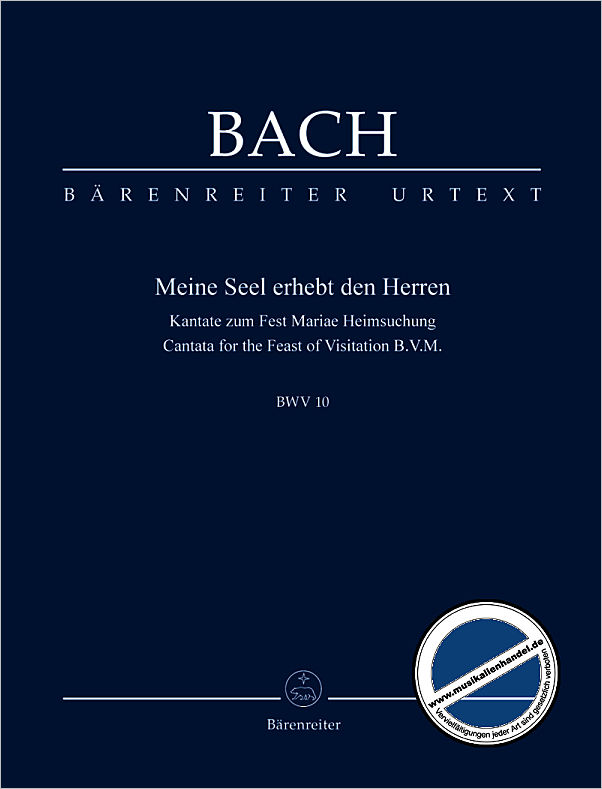 Titelbild für BATP 1010 - KANTATE 10 MEINE SEEL ERHEBT DEN HERREN BWV 10