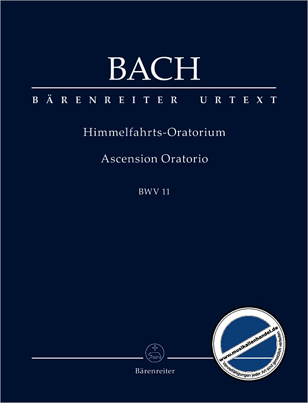 Titelbild für BATP 1011 - HIMMELFAHRTSORATORIUM BWV 11