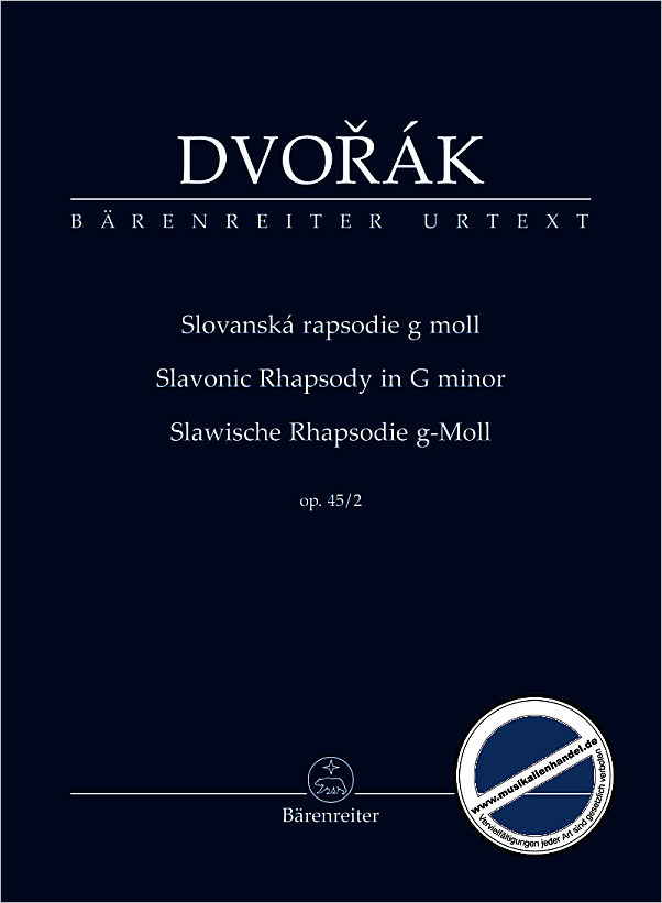 Titelbild für BATP 542 - Slawische Rhapsodie g-moll op 45/2