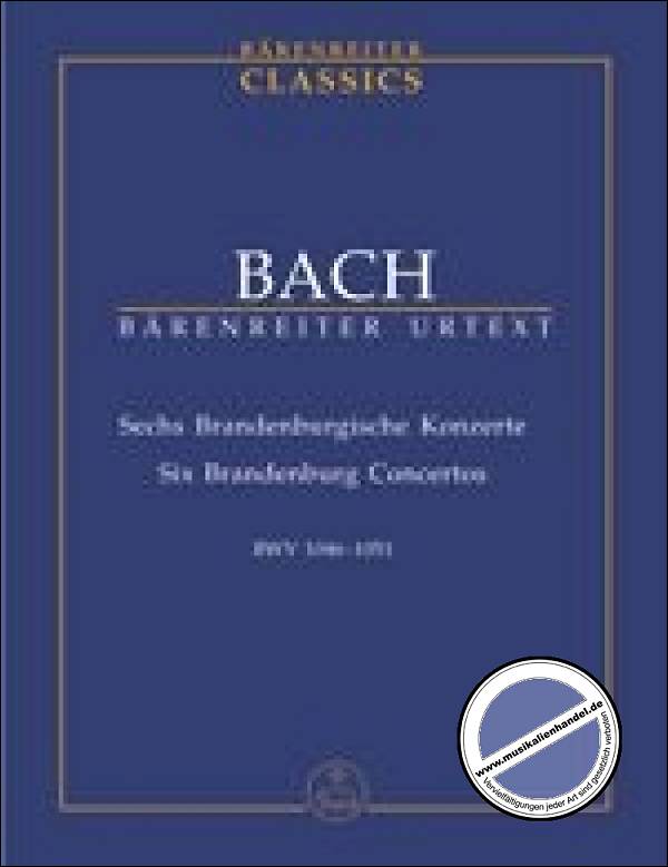 Titelbild für BATP 9 - BRANDENBURGISCHE KONZERTE 1-6 BWV 1046-1051