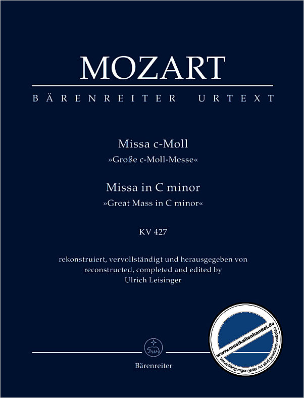 Titelbild für BATP 988 - Missa c-moll KV 427 (417a)