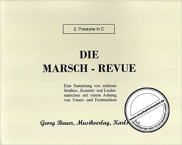 Titelbild für BAU 109-POS2C - MARSCH REVUE