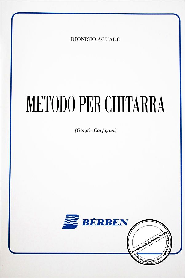 Titelbild für BE 1290 - METODO PER CHITARRA