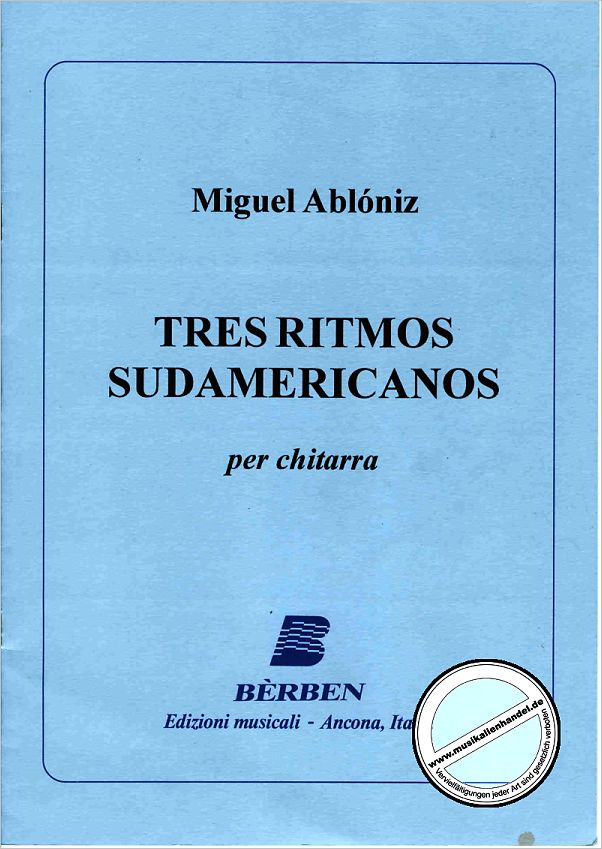 Titelbild für BE 1138 - TRES RITMOS SUDAMERICANOS