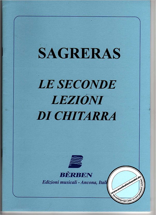 Titelbild für BE 1212 - LE SECONDE LEZIONI DI CHITARRA