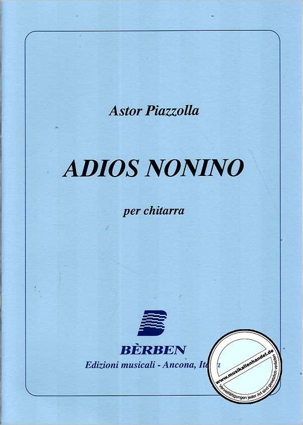 Titelbild für BE 2580 - ADIOS NONINO