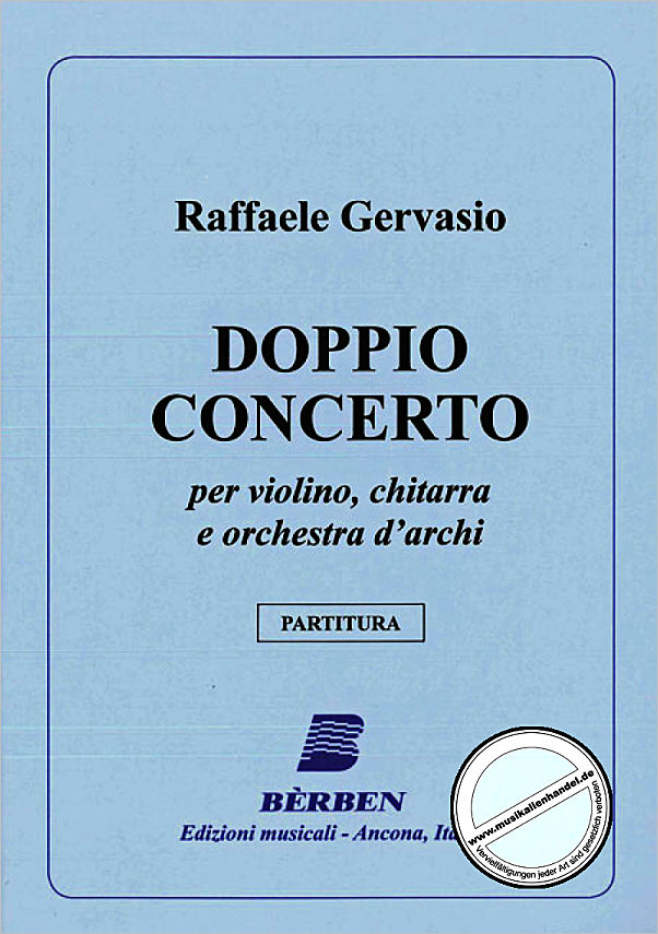 Titelbild für BE 2590 - DOPPIO CONCERTO PER VIOLINO CHITARRA E ORCHESTRA D'ARCHI