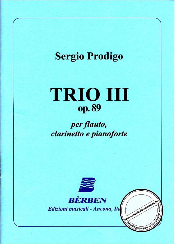 Titelbild für BE 3096 - TRIO 3 OP 89  (OMAGGIO A FRANCK)