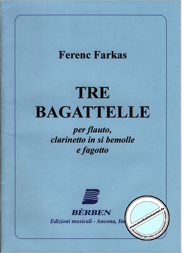 Titelbild für BE 3624 - TRE BAGATTELLE