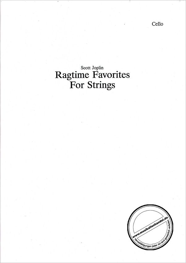 Titelbild für ALF 11637X - RAGTIME FAVOURITES FOR STRINGS