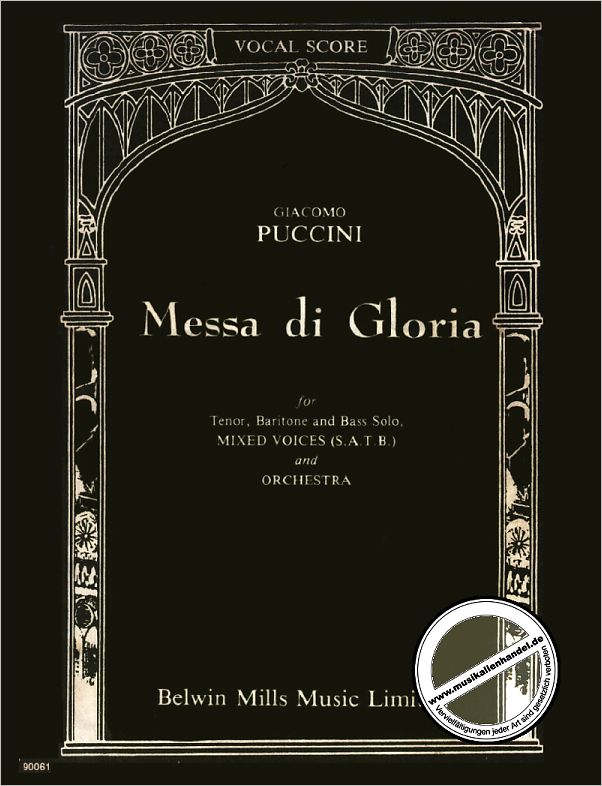 Titelbild für BELWIN 90061 - MESSA DI GLORIA