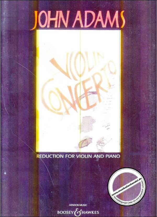Titelbild für BH 1000940 - VIOLIN CONCERTO (1993)
