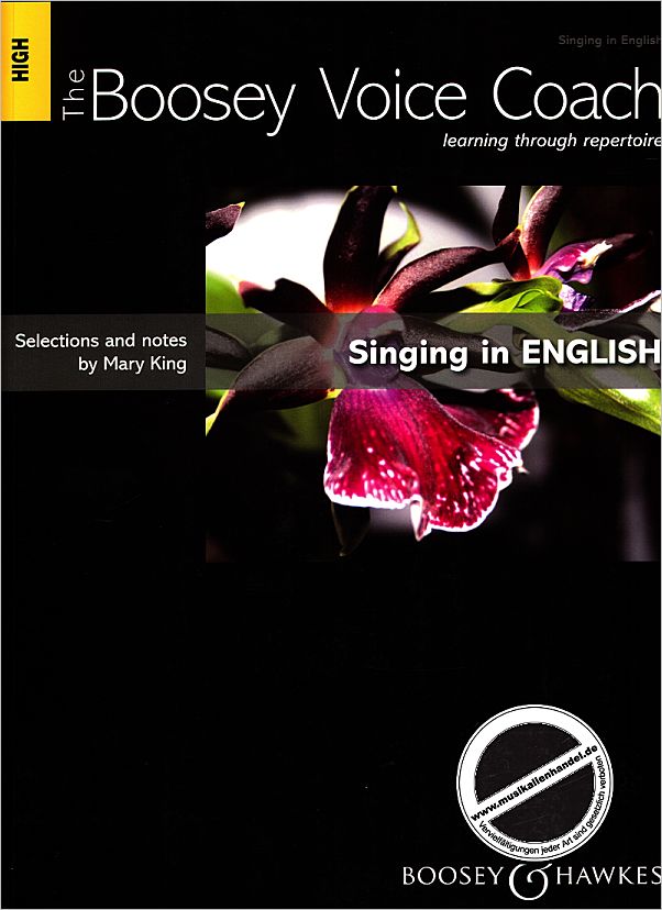 Titelbild für BH 11761 - BOOSEY VOICE COACH - SINGING IN ENGLISH