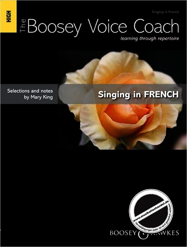 Titelbild für BH 11942 - BOOSEY VOICE COACH - SINGING IN FRENCH