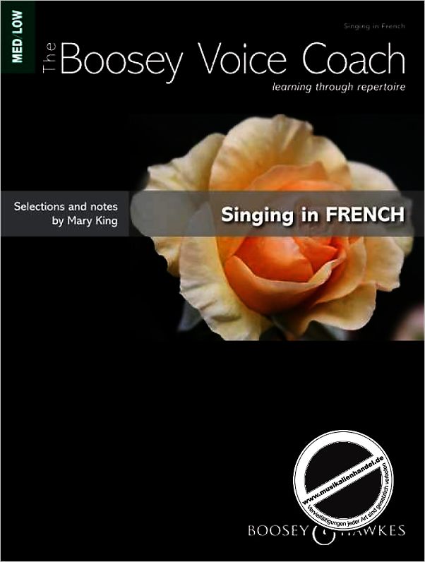 Titelbild für BH 11943 - BOOSEY VOICE COACH - SINGING IN FRENCH