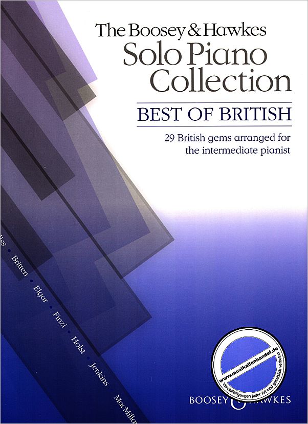 Titelbild für BH 12388 - THE BOOSEY + HAWKES SOLO PIANO COLLECTION - BEST OF BRITISH