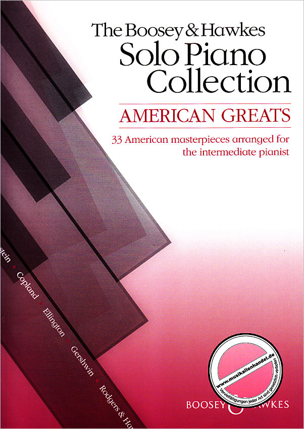 Titelbild für BH 12392 - THE BOOSEY + HAWKES SOLO PIANO COLLECTION - AMERICAN GREATS