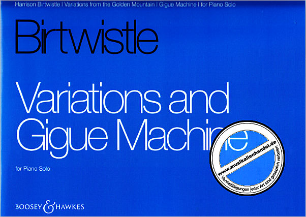 Titelbild für BH 13106 - Variations and Gigue Machine