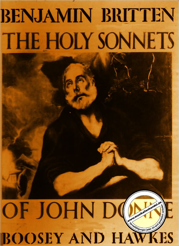 Titelbild für BH 5000055 - HOLY SONNETS OF JOHN DONNE OP 35