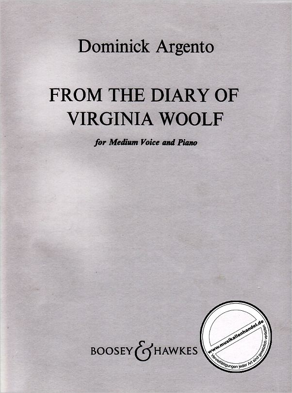 Titelbild für BH 5000608 - FROM THE DIARY OF VIRGINIA WOOLF