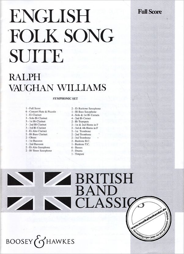 Titelbild für BH 6100329 - ENGLISH FOLKSONG SUITE