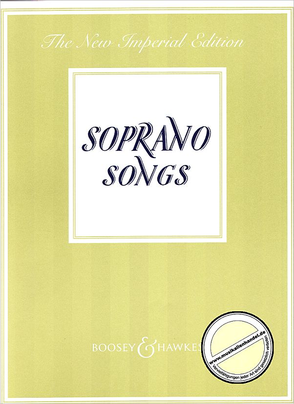 Titelbild für BH 90400 - SOPRANO SONGS