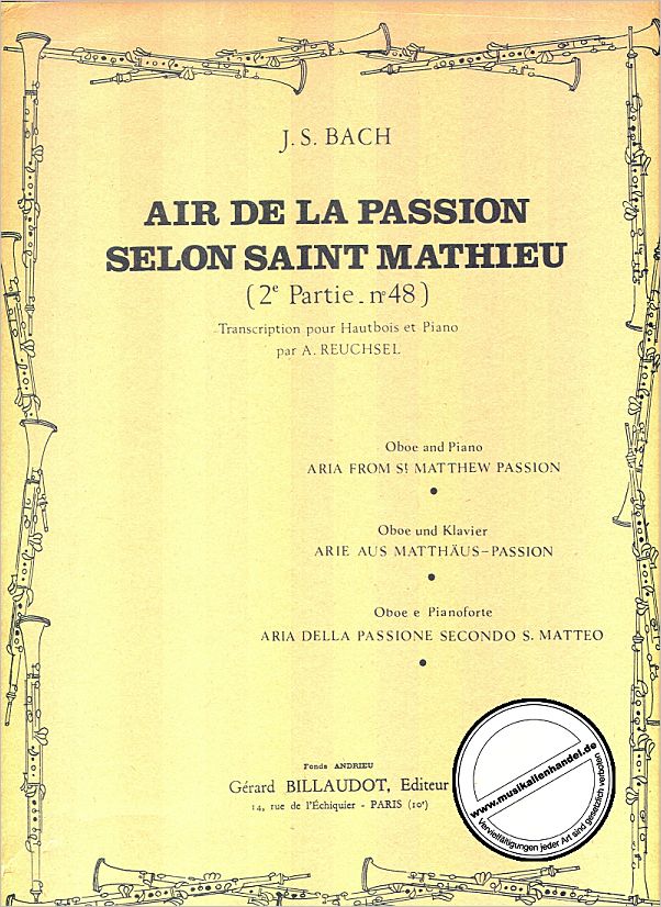 Titelbild für BILL -AF0044 - AIR DE PASSION SELON SAINT MATHIEU