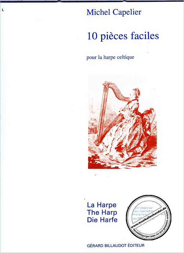 Titelbild für BILL 2893 - 10 PIECES FACILES POUR LA HARPE