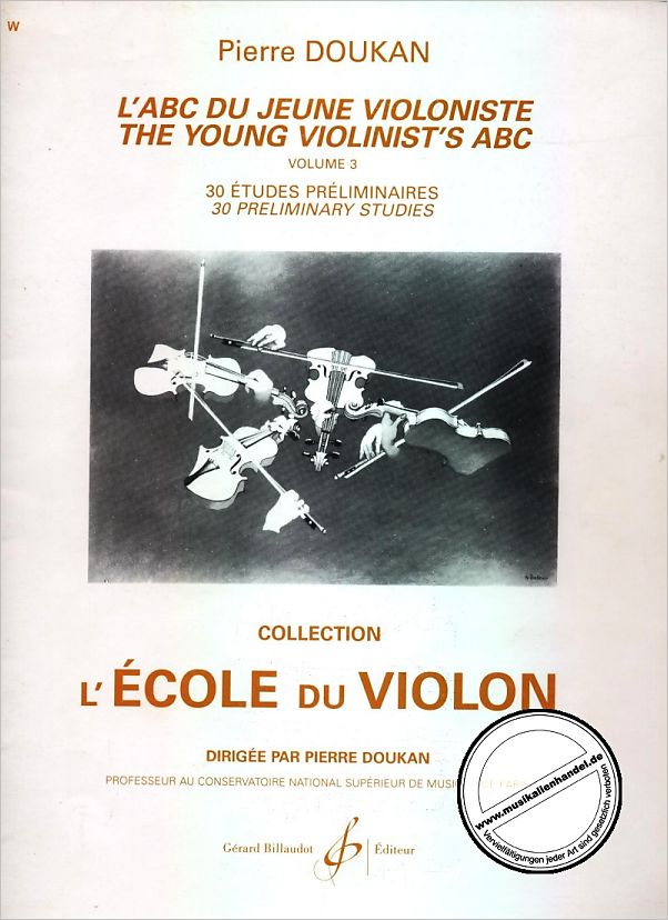 Titelbild für BILL 4037 - L'ABC DU JEUNE VIOLONISTE 3