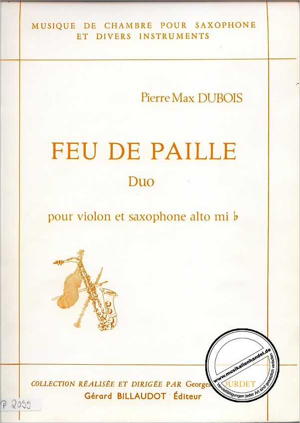 Titelbild für BILL 4207 - FEU DE PAILLE